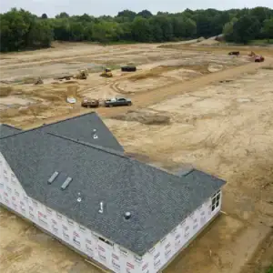 Aerial view of the Epcon project-HVAC new construction services by ENG Heating & Cooling.
